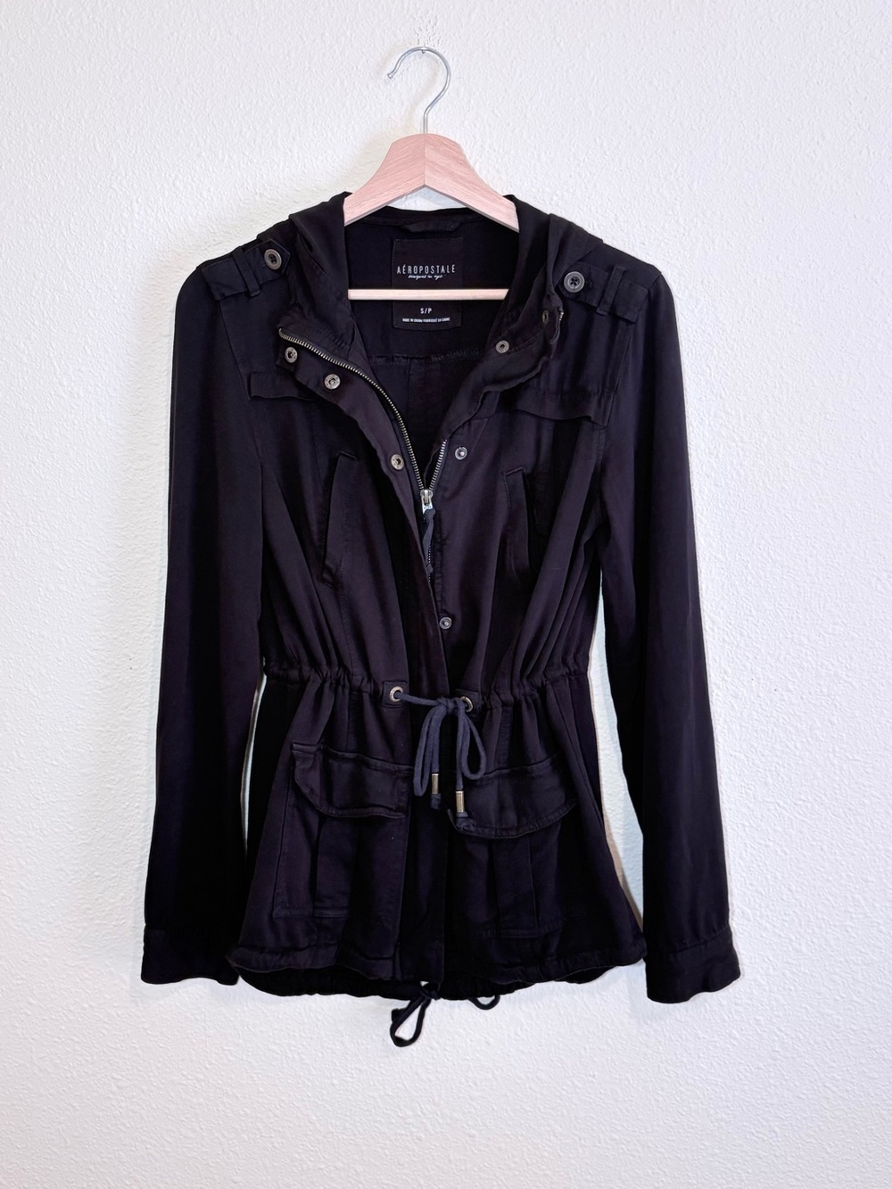 Aeropostale Late Y2K Era Tie Waist Twee Jacket